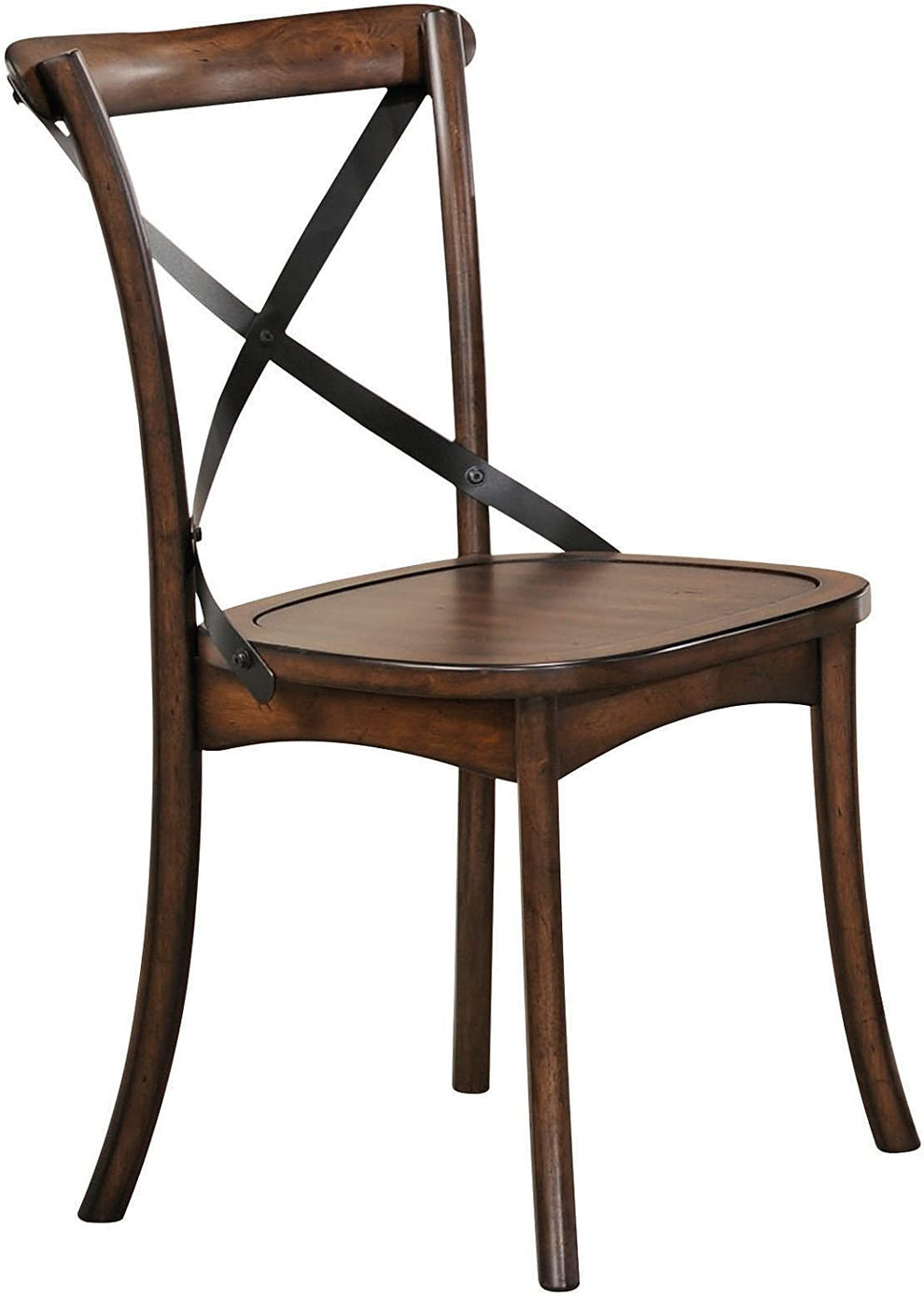 18" X 21" X 35" Dark Oak Black Wood Side Chair Set2 By Homeroots | Sofa Set | Modishstore - 3