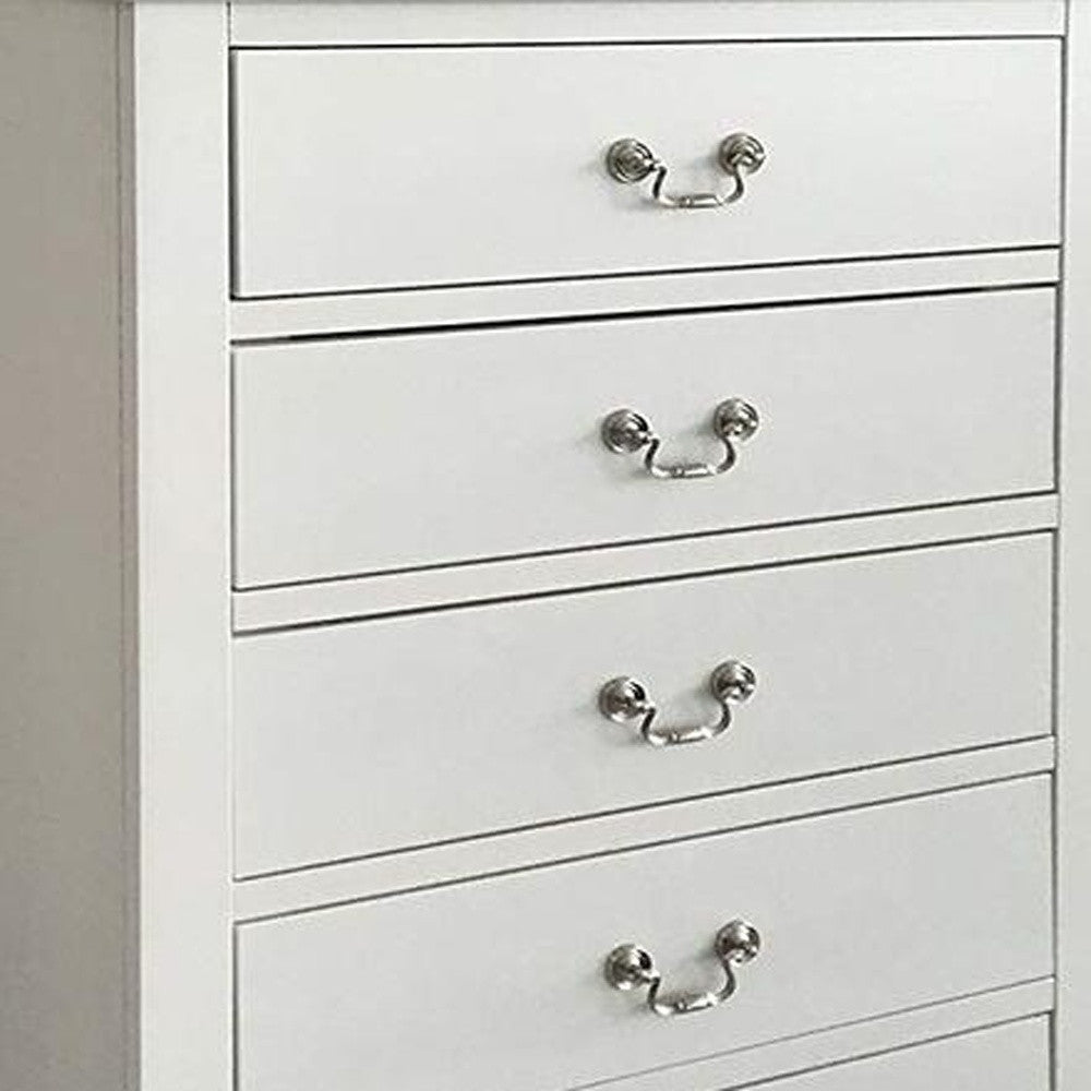White Metal Chest By Homeroots | Drawers | Modishstore - 4