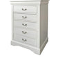 White Metal Chest By Homeroots | Drawers | Modishstore - 2