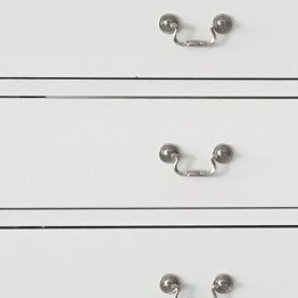 White Metal Dresser By Homeroots | Dressers | Modishstore - 4