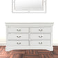 White Metal Dresser By Homeroots | Dressers | Modishstore - 3