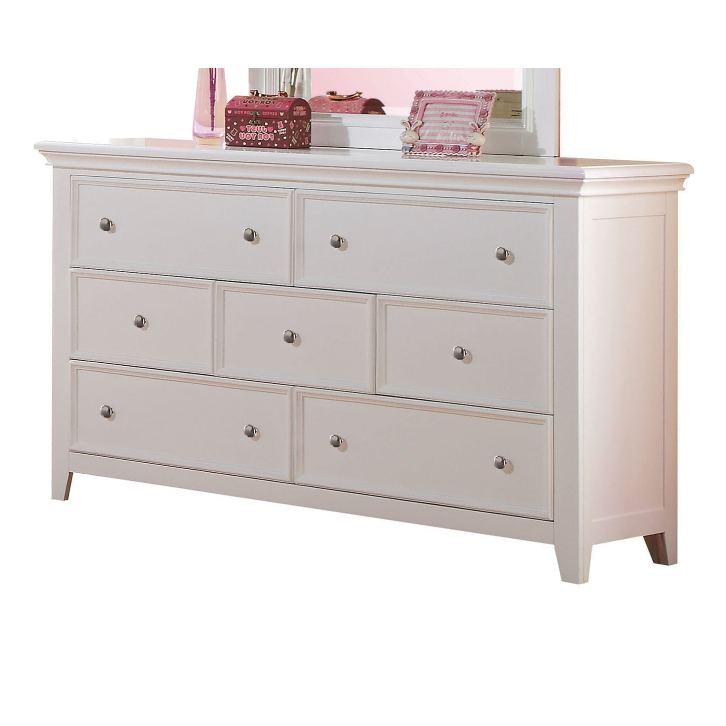 White Wood Dresser By Homeroots | Dressers | Modishstore - 2