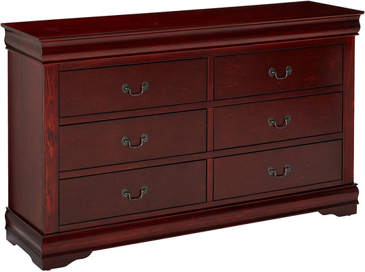 Cherry Wood Dresser By Homeroots - 374204 | Dressers | Modishstore