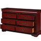 Cherry Wood Dresser By Homeroots - 374204 | Dressers | Modishstore - 3