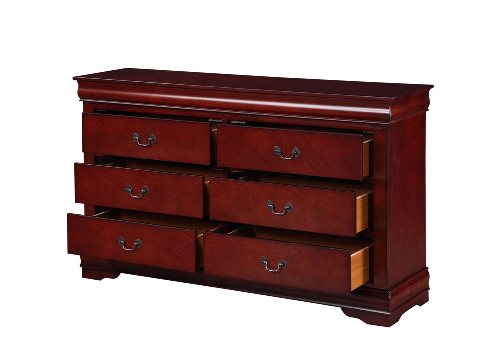 Cherry Wood Dresser By Homeroots - 374204 | Dressers | Modishstore - 3