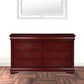 Cherry Wood Dresser By Homeroots - 374204 | Dressers | Modishstore - 4