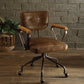 Vintage Whiskey Leather Office Chair By Homeroots | Office Chairs | Modishstore
