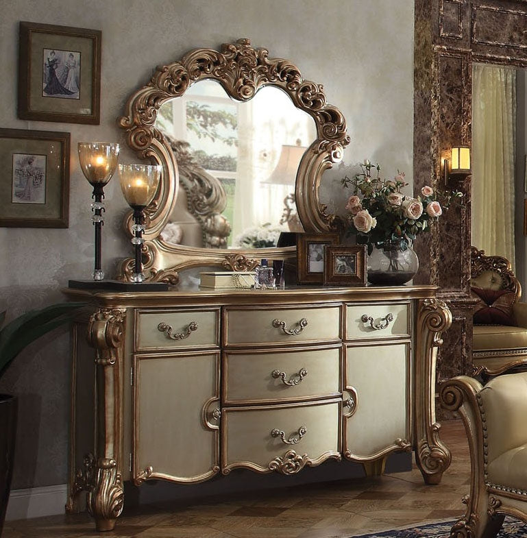Gold Patina Bone Patina Dresser By Homeroots | Dressers | Modishstore