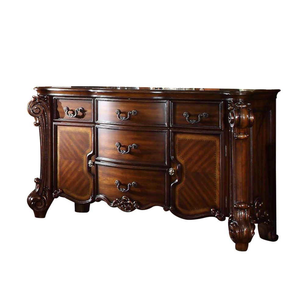 Cherry Wood Dresser By Homeroots - 374249 | Dressers | Modishstore