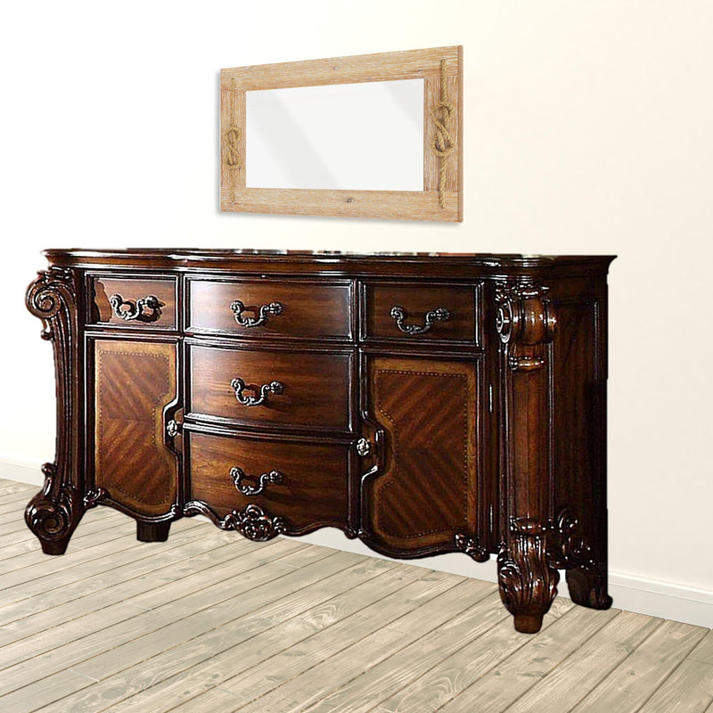 Cherry Wood Dresser By Homeroots - 374249 Modish Store Cherry Wood Dresser By Homeroots - 374249 Modish Store