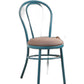 Set of 2 Restaurant Style Arch Back Teal and Taupe Dining Chairs By Homeroots | Dining Chairs | Modishstore - 2