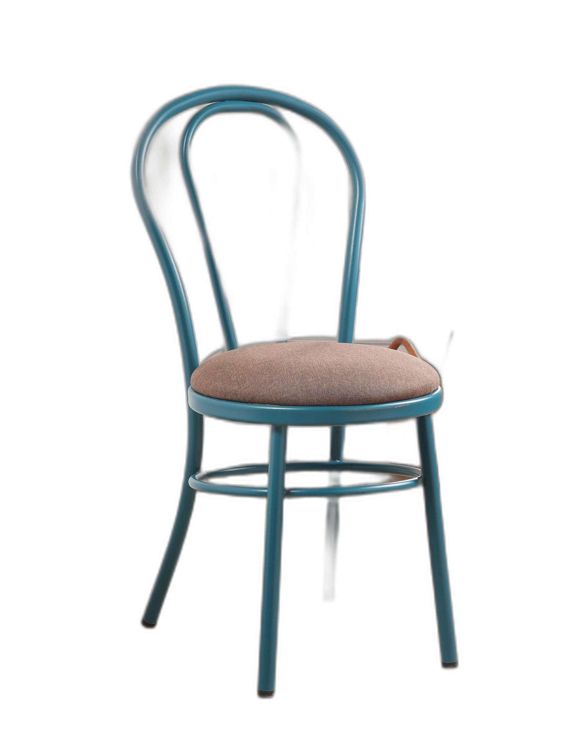 Set of 2 Restaurant Style Arch Back Teal and Taupe Dining Chairs By Homeroots | Dining Chairs | Modishstore - 2