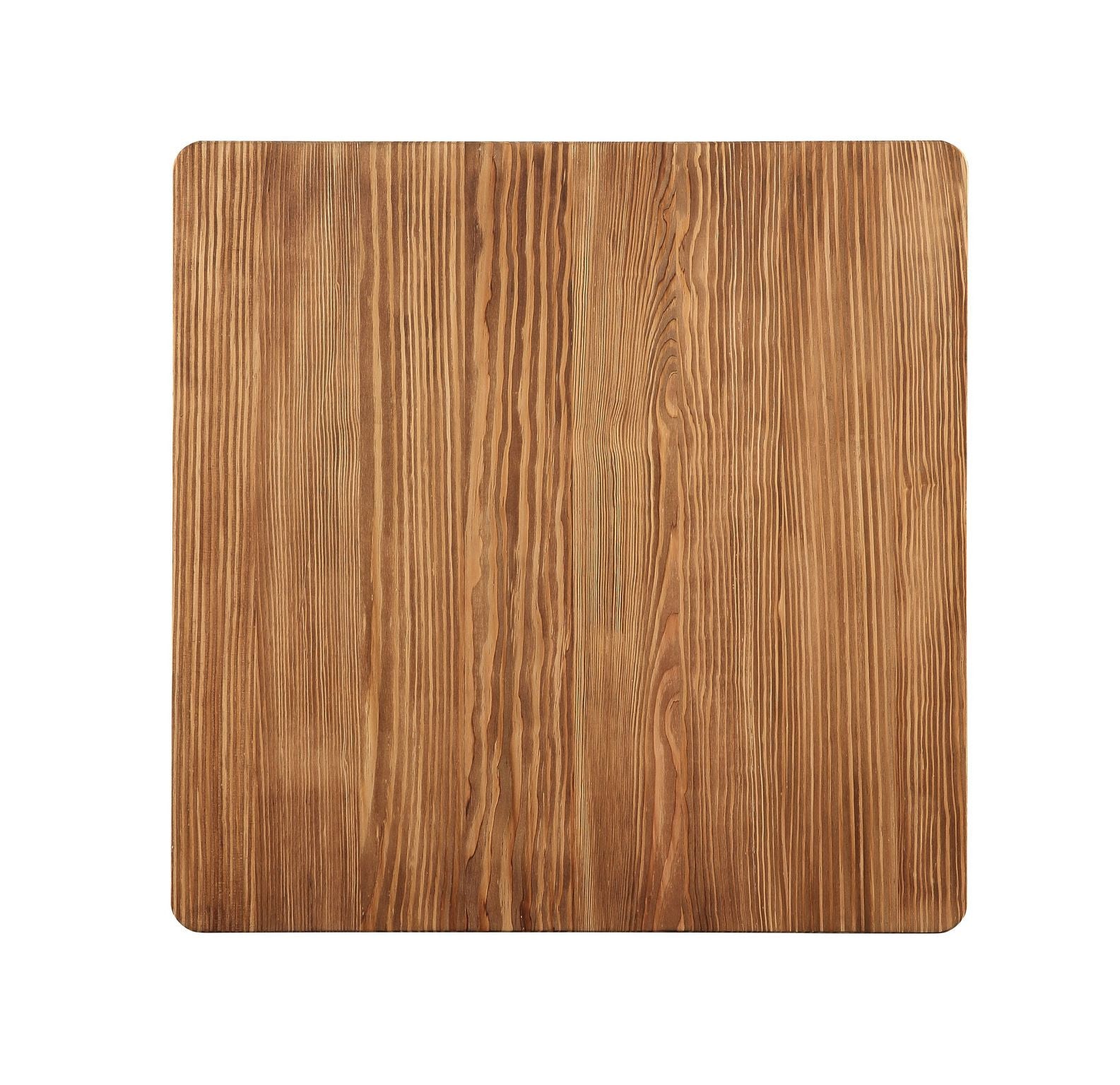 Square Natural And Black High Top Bar Table By Homeroots | Dining Chairs | Modishstore - 2