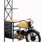 Blue Half-Bike Bar By Homeroots | Bar Carts | Modishstore - 2