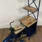 Blue Half-Bike Bar By Homeroots | Bar Carts | Modishstore - 4