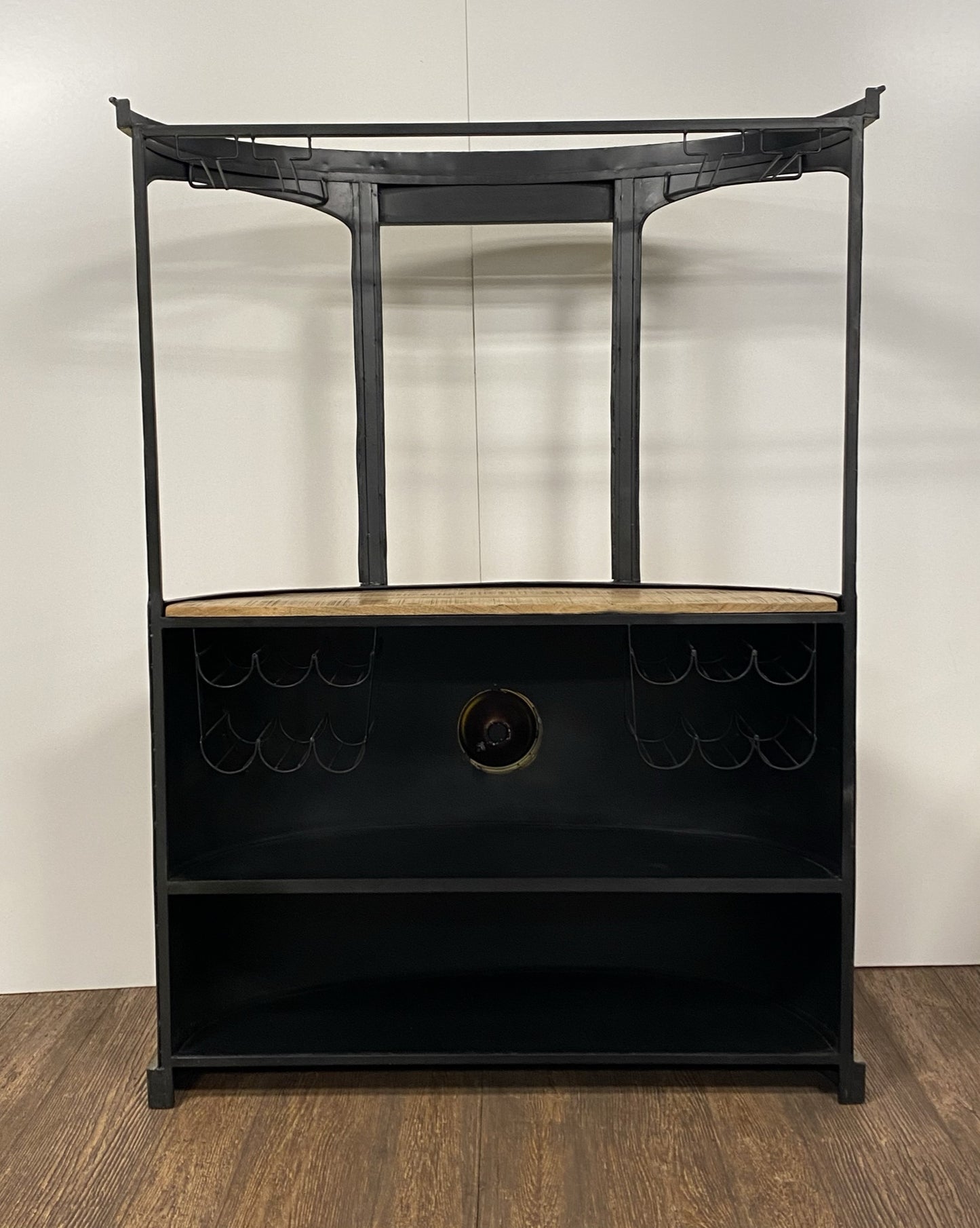 Yellow And Orange London Tram Bar By Homeroots | Bar Carts | Modishstore - 9