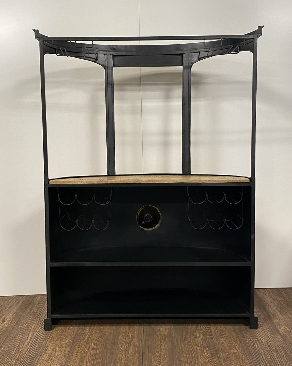 Yellow And Orange London Tram Bar By Homeroots | Bar Carts | Modishstore - 9