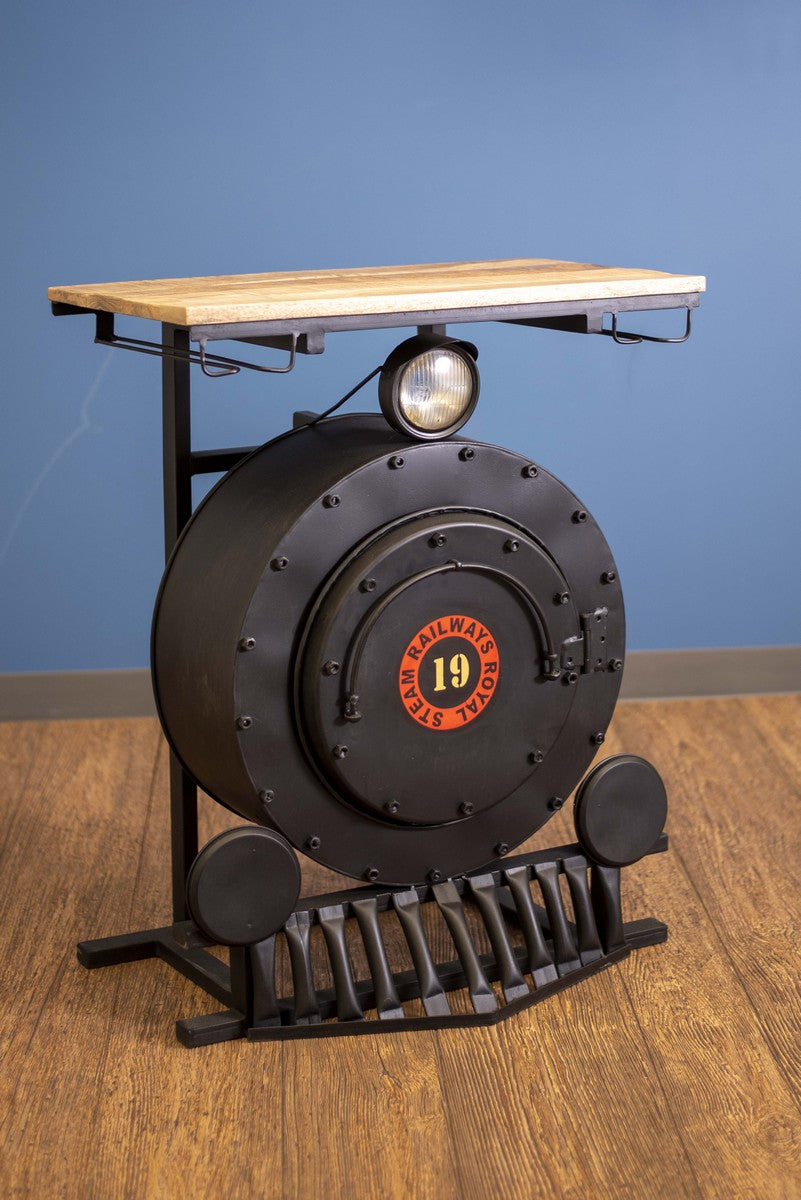 Steam Engine Bar Counter By Homeroots | Bar Carts | Modishstore - 3