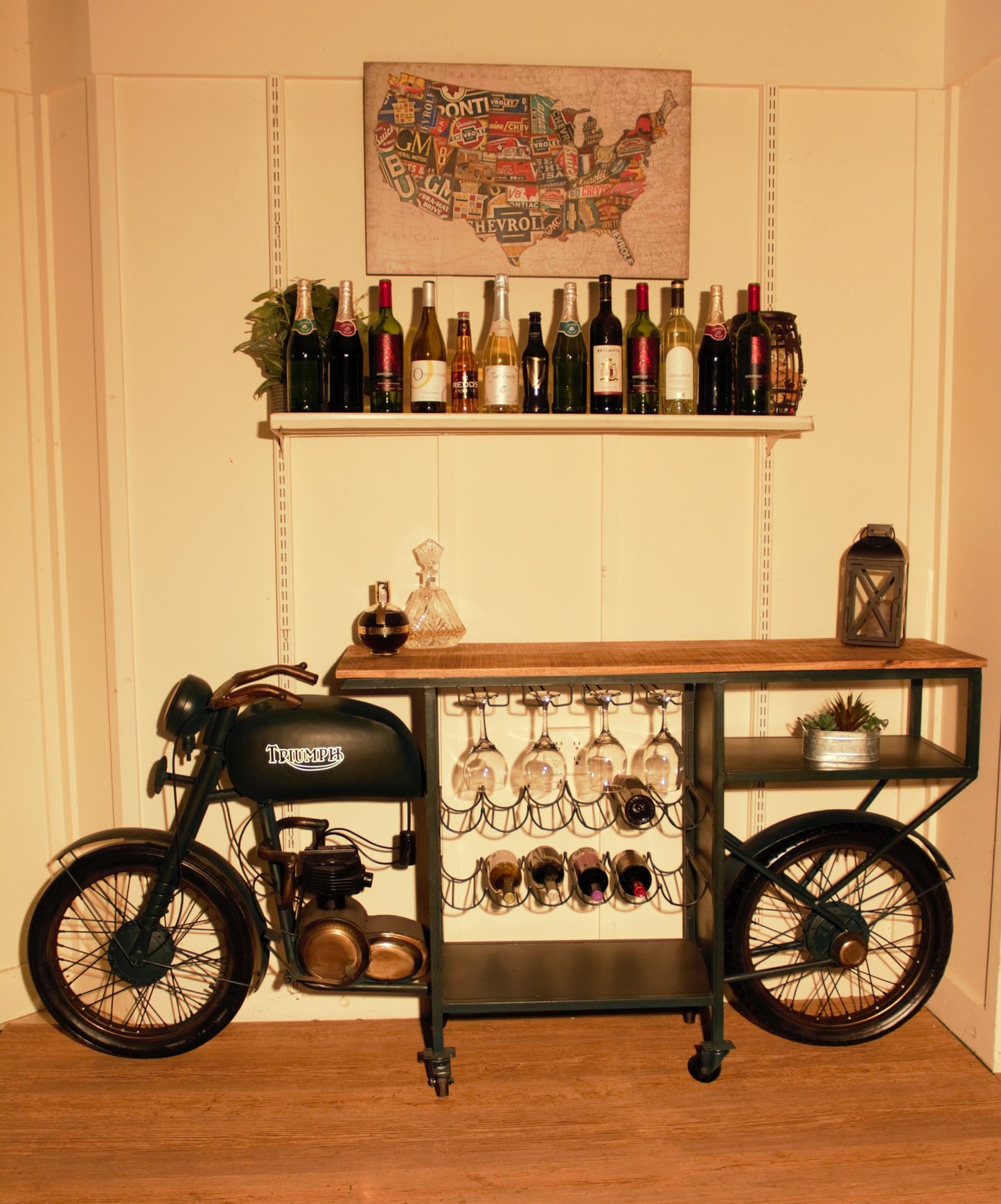Tmph Bike Bar By Homeroots | Bar Carts | Modishstore