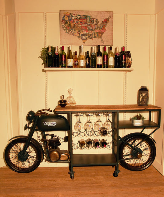 Tmph Bike Bar By Homeroots | Bar Carts | Modishstore