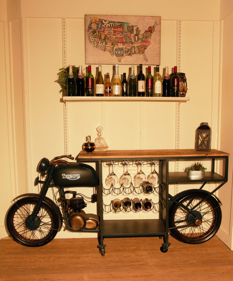 Tmph Bike Bar By Homeroots | Bar Carts | Modishstore