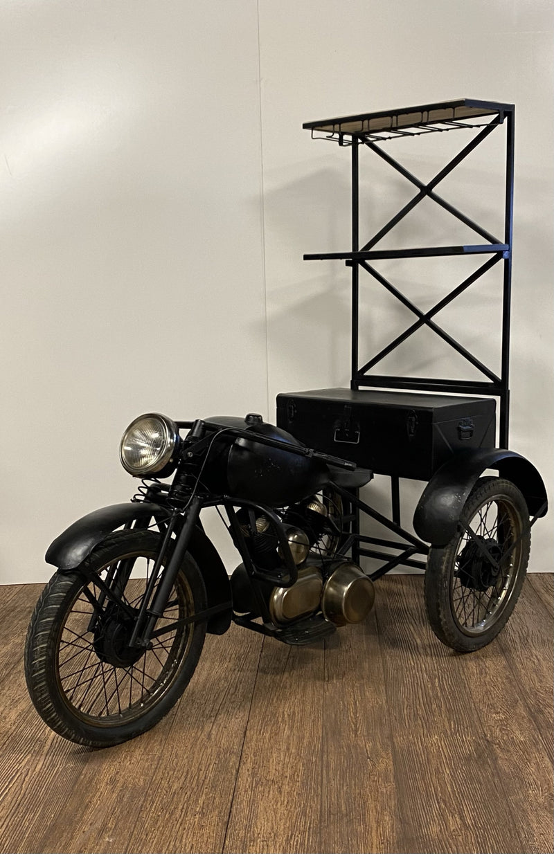 Black Tri Bike Bar By Homeroots | Bar Carts | Modishstore