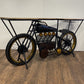 Black Motorcycle Wine Bar By Homeroots | Bar Carts | Modishstore