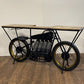 Black Motorcycle Wine Bar By Homeroots | Bar Carts | Modishstore - 4