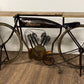 Brown Metal Mango Wood Iconic Vintage Cycle Table By Homeroots | Bar Carts | Modishstore - 3