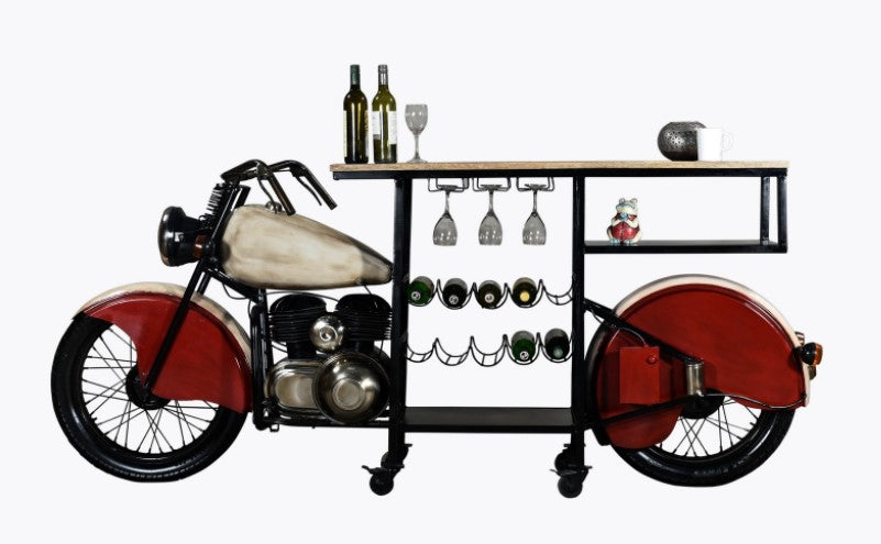 Glider Bike Bar By Homeroots | Bar Carts | Modishstore - 2