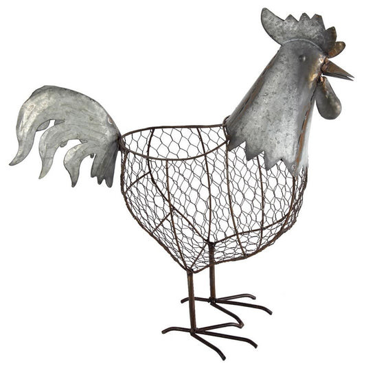 A&B Home Metal Rooster - 37541 | Planters, Troughs & Cachepots | Modishstore