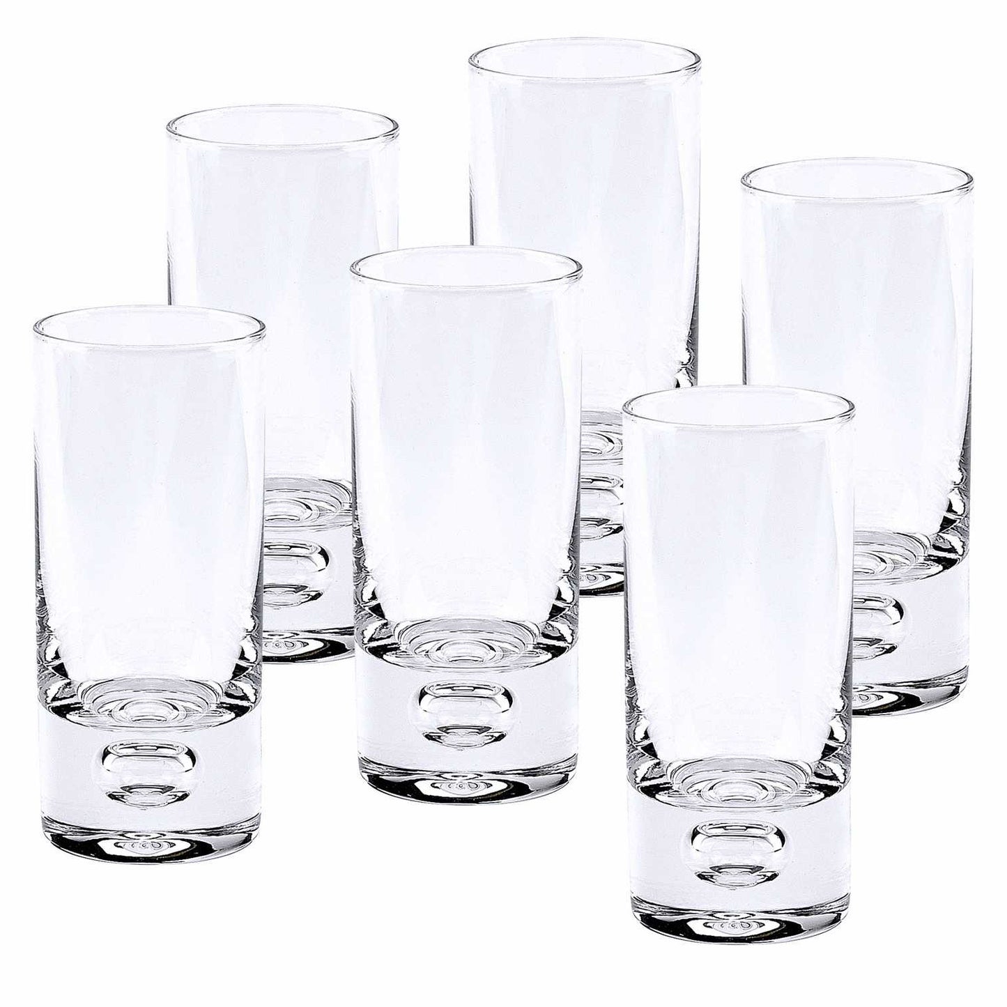 Mouth Blown Crystal 6 Pc Shot Or Vodka Glass Set 3 Oz By Homeroots | Drinkware | Modishstore - 3
