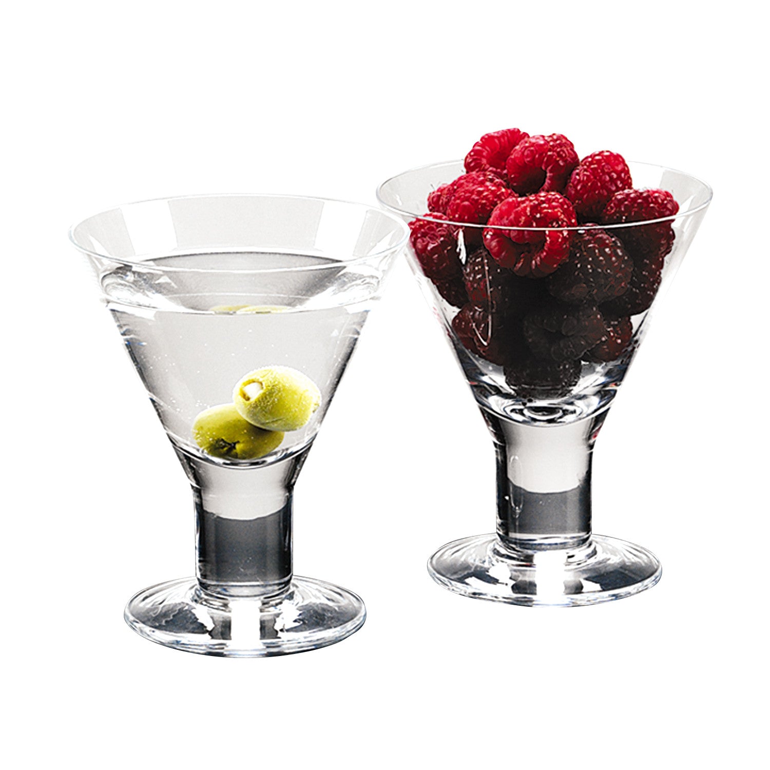 Mouth Blown Crystal Set Of 4 Martini Or Dessert Servers 6 Oz By Homeroots | Drinkware | Modishstore - 3