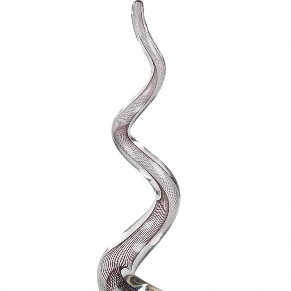 MultiColor Glass Corkscrew Centerpiece Tall By Homeroots | Sculptures | Modishstore - 4