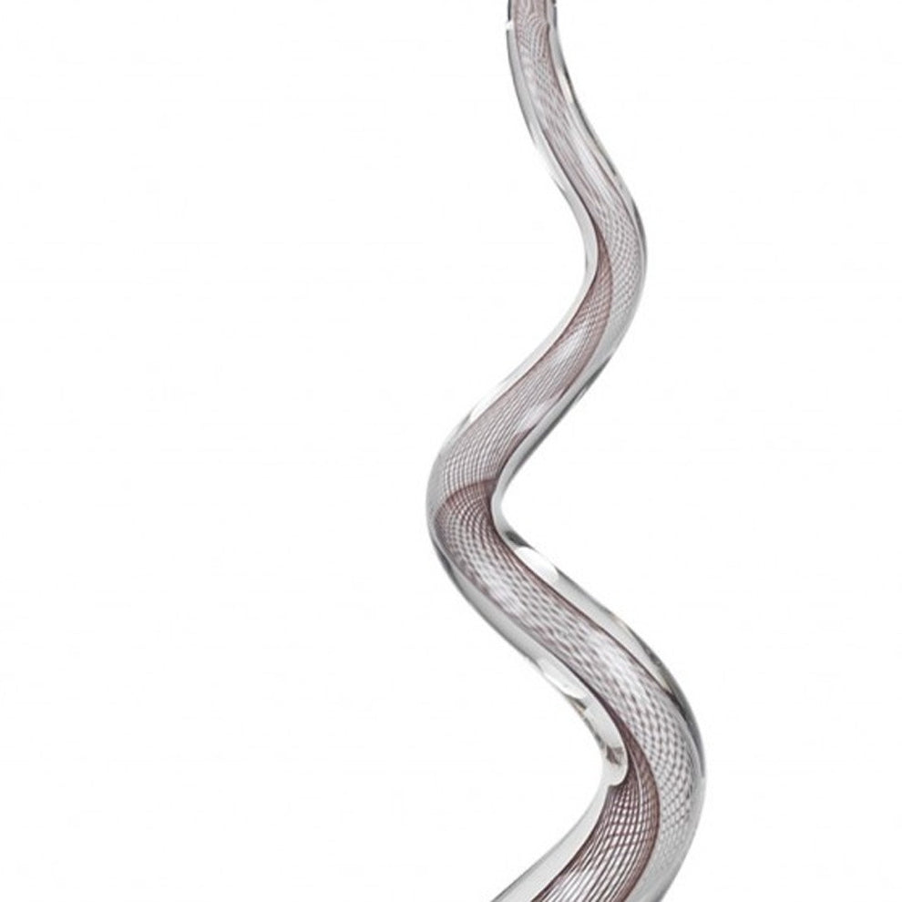 MultiColor Glass Corkscrew Centerpiece Tall By Homeroots | Sculptures | Modishstore - 5