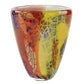 8 MultiColor Art Glass Oval Vase By Homeroots | Vases | Modishstore - 3