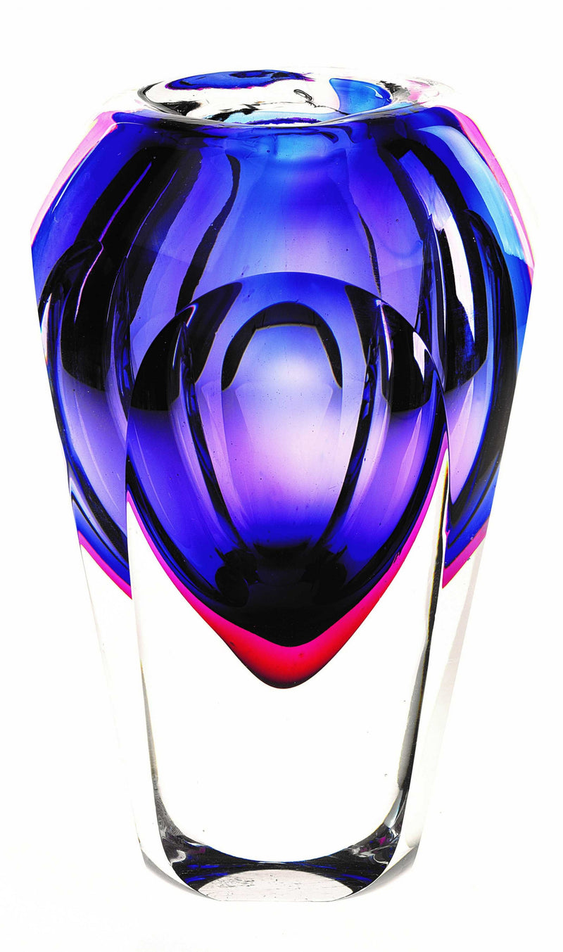 9 Purple Art Glass Vase By Homeroots | Vases | Modishstore