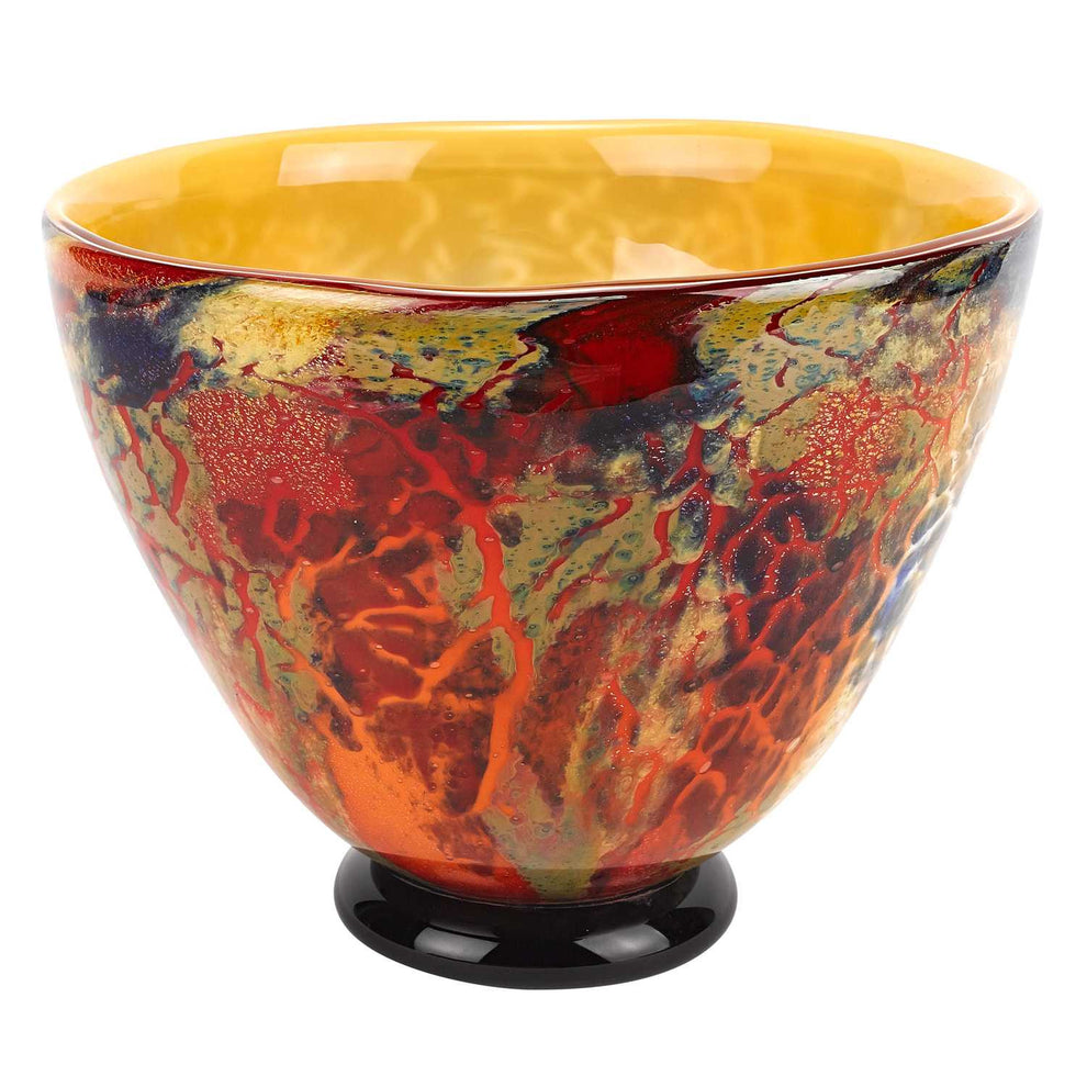 11 Mouth Blown Art Glass Centerpiece Or Punch Bowl By Homeroots | Decorative Bowls | Modishstore - 2