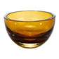 6 Mouth Blown European Made Lead Free Amber Crystal Bowl By Homeroots | Decorative Bowls | Modishstore