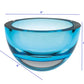 6 Mouth Blown European Made Lead Free Aqua Blue Crystal Bowl By Homeroots | Decorative Bowls | Modishstore - 4