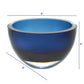 6 Mouth Blown European Made Lead Free Midnight Blue Crystal Bowl By Homeroots | Decorative Bowls | Modishstore - 4
