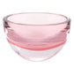 6 Mouth Blown European Made Lead Free Pink Crystal Bowl By Homeroots | Decorative Bowls | Modishstore