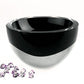 6 Mouth Blown Crystal European Made Lead Free Jet Black Bowl By Homeroots | Decorative Bowls | Modishstore