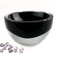 6 Mouth Blown Crystal European Made Lead Free Jet Black Bowl By Homeroots | Decorative Bowls | Modishstore - 2
