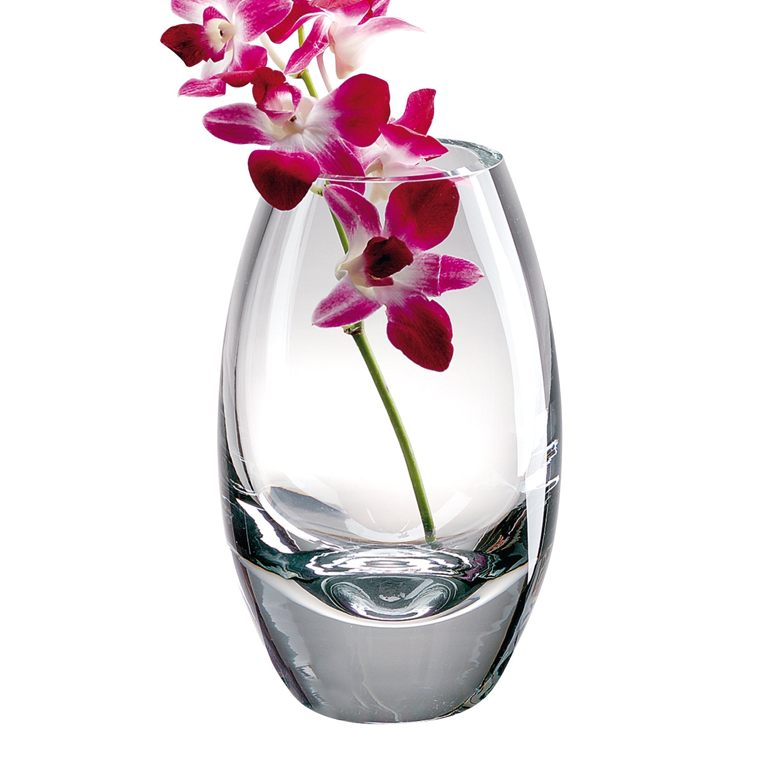 9 Mouth Blown Crystal European Made Vase By Homeroots | Vases | Modishstore