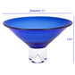11 Mouth Blown Crystal Cobalt Blue Centerpiece Bowl By Homeroots | Decorative Bowls | Modishstore - 4