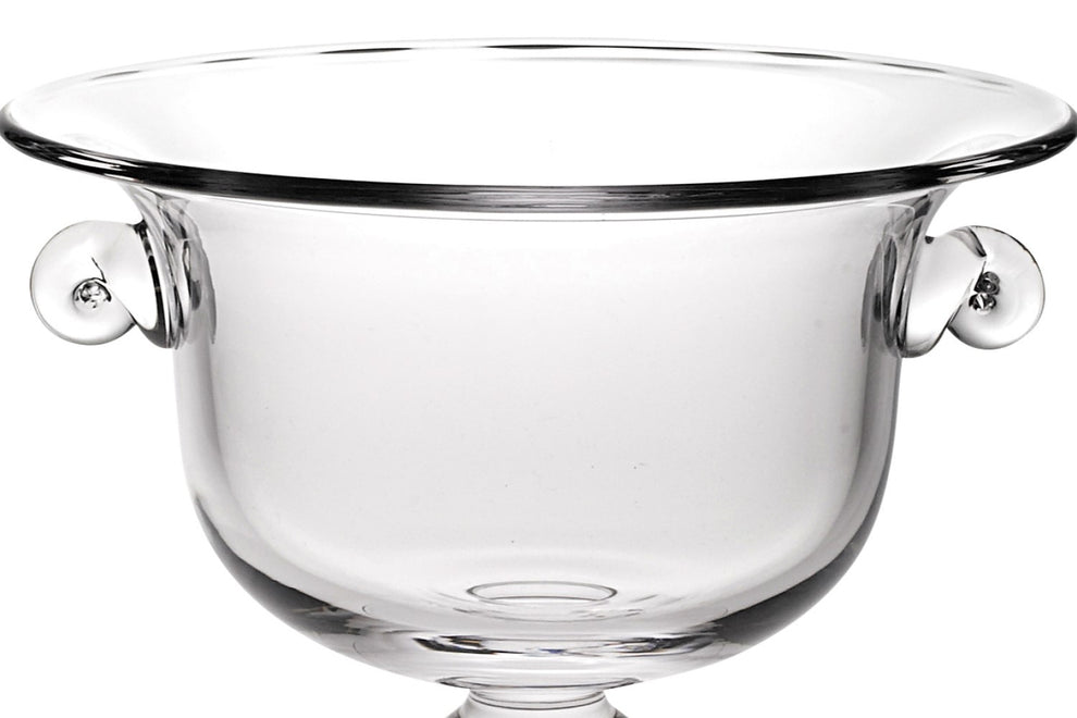 13 Mouth Blown Crystal Trophy Centerpiece Fruit Or Punchbowl By Homeroots | Decorative Bowls | Modishstore - 3
