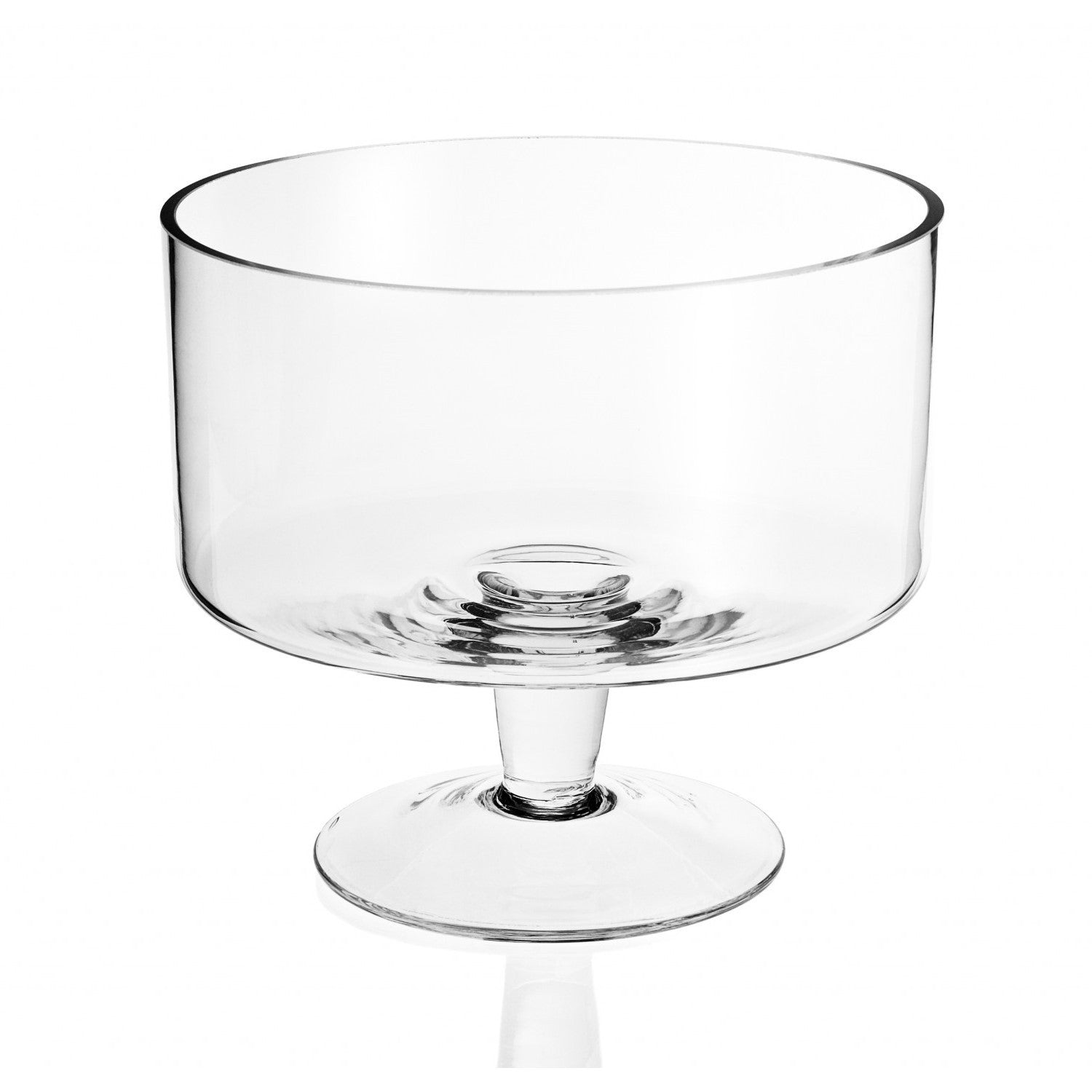 9 Mouth Blown Trifle Glass Bowl By Homeroots | Decorative Bowls | Modishstore