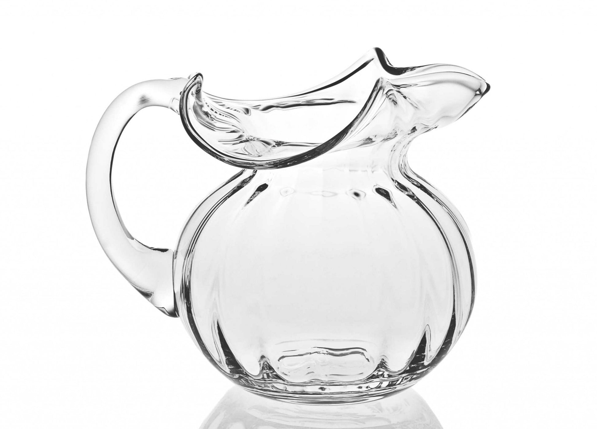 Mouth Blown Glass Pitcher 42 Oz By Homeroots | Bottles & Jugs | Modishstore - 2