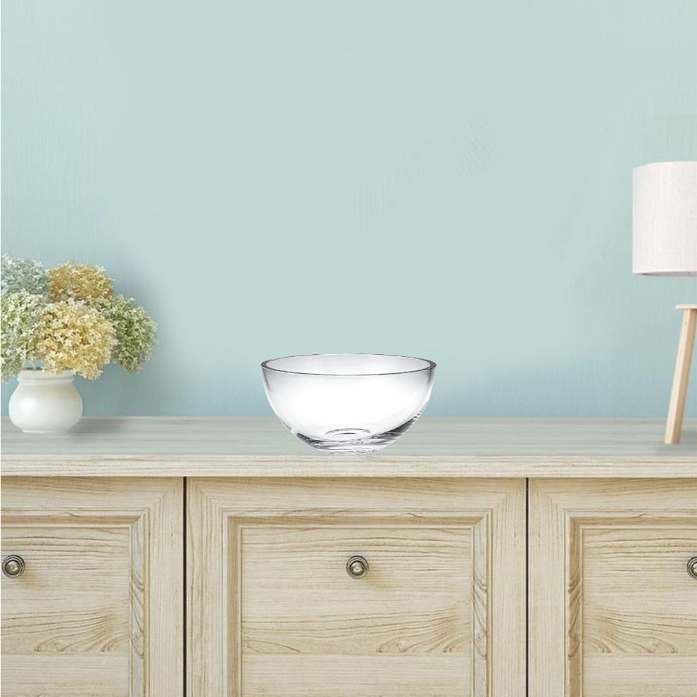 10 Mouth Blown Glass Salad Or Fruit Bowl By Homeroots | Decorative Bowls | Modishstore - 3